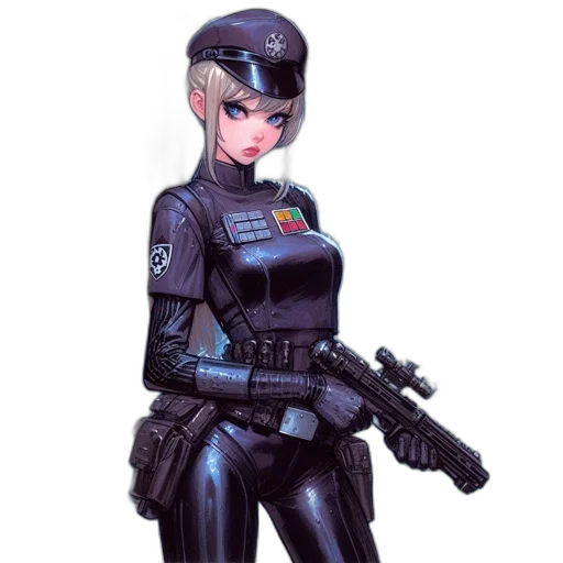 robot, weapon, concept art, cyberpunk transparent PNG cut-out