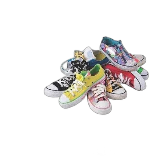shoes, colorful, pastel, cover transparent PNG cut-out