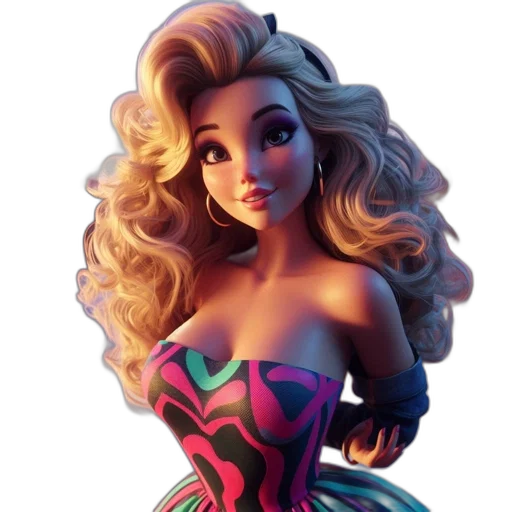 dress, concept art, cartoon, fantasy art transparent PNG cut-out