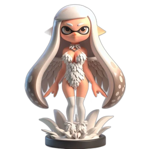 dress, staff, weapon, hair transparent PNG cut-out