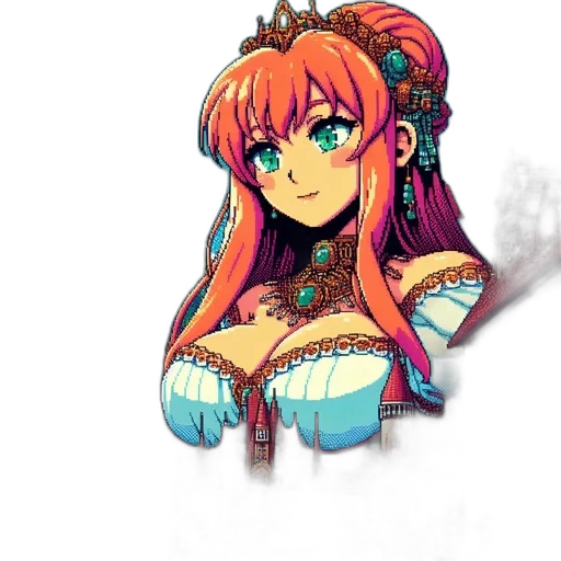 crown, dress, jewelry, staff transparent PNG cut-out