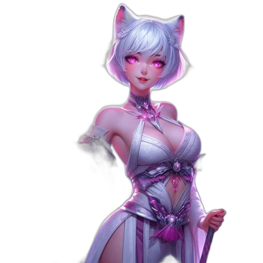 staff, dress, robot, fantasy art transparent PNG cut-out