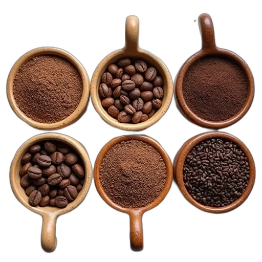 food, earth tones, dark, five transparent PNG cut-out