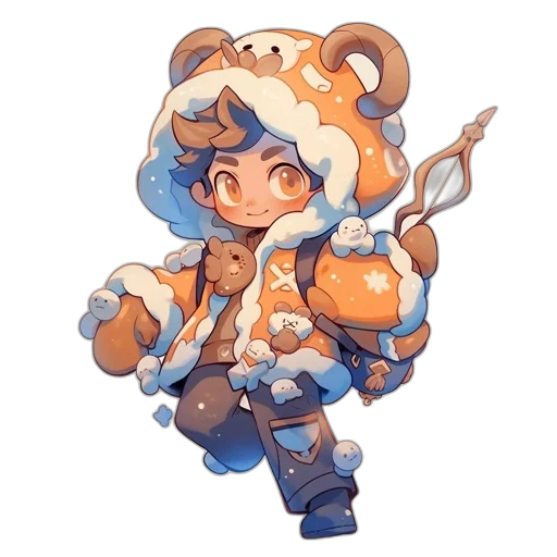 staff, creature, concept art, pixel art transparent PNG cut-out