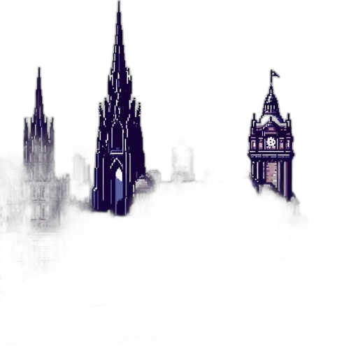 building, concept art, fantasy art, watercolor transparent PNG cut-out