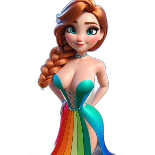 dress, crown, jewelry, cartoon transparent PNG cut-out