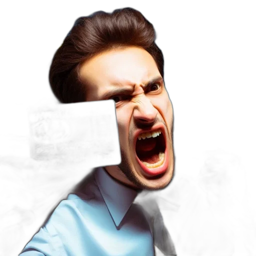 face, mask, staff, 3d render transparent PNG cut-out