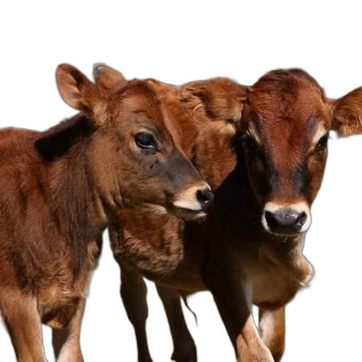 animal, photorealistic, two, brown transparent PNG cut-out