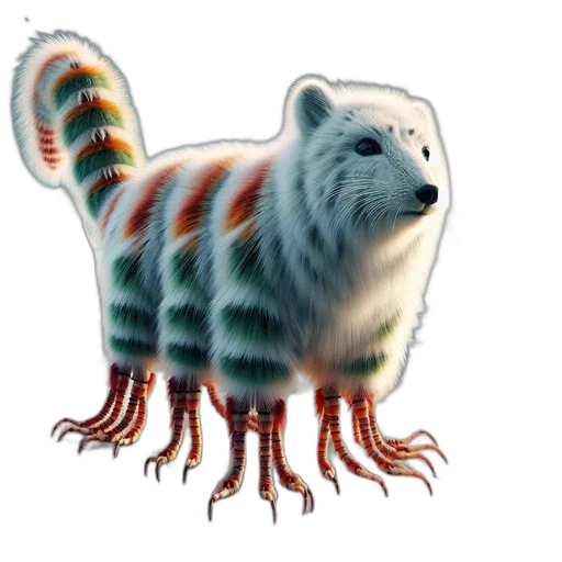 creature, animal, dragon, staff transparent PNG cut-out