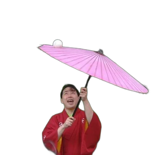 umbrella, staff, hat, jacket transparent PNG cut-out