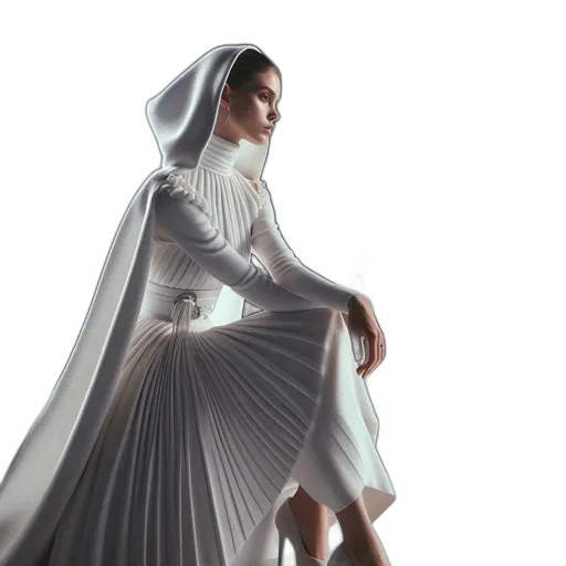 dress, concept art, 3d render, photorealistic transparent PNG cut-out