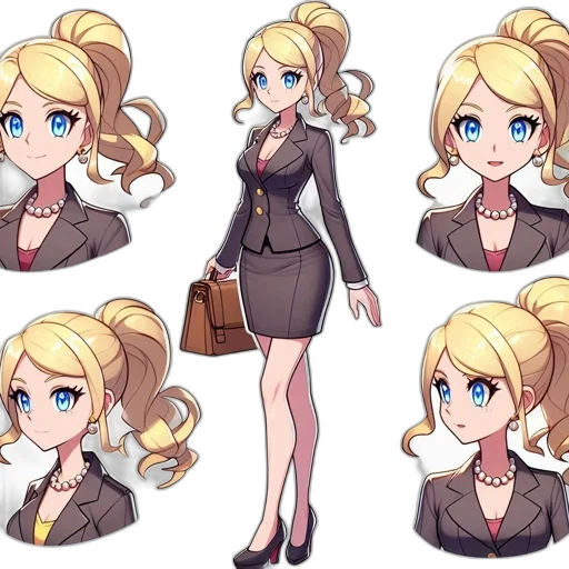 dress, anime, concept art, cartoon transparent PNG cut-out