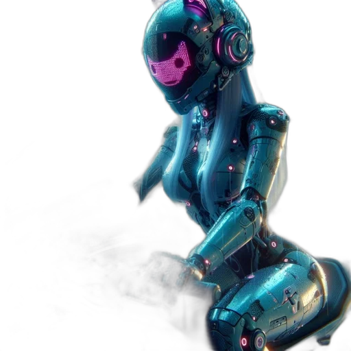 robot, jewelry, creature, 3d render transparent PNG cut-out