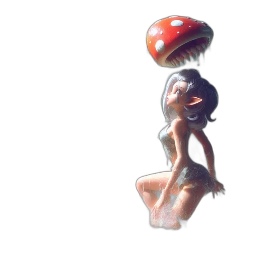 crown, hat, dress, creature transparent PNG cut-out