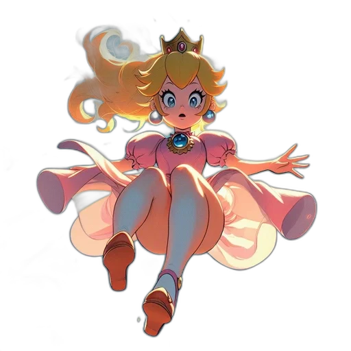 crown, dress, staff, creature transparent PNG cut-out