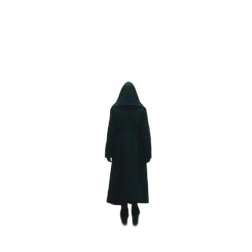 dress, jacket, mask, staff transparent PNG cut-out