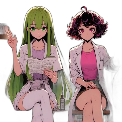 staff, anime, concept art, pixel art transparent PNG cut-out
