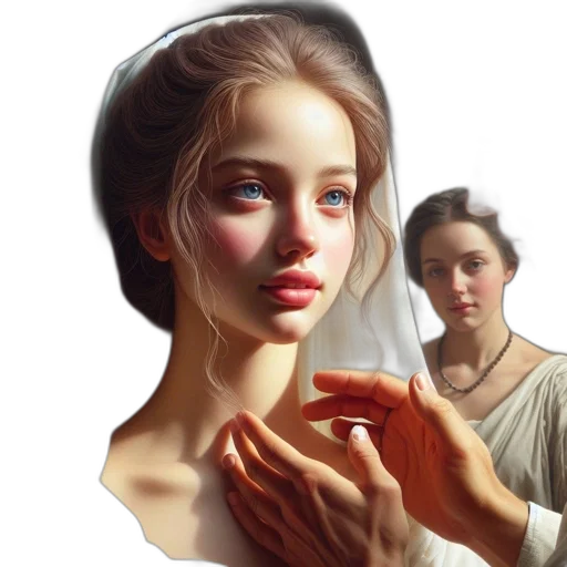 face, jewelry, dress, mask transparent PNG cut-out