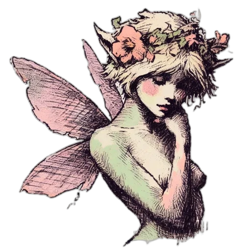 flower, creature, crown, hat transparent PNG cut-out