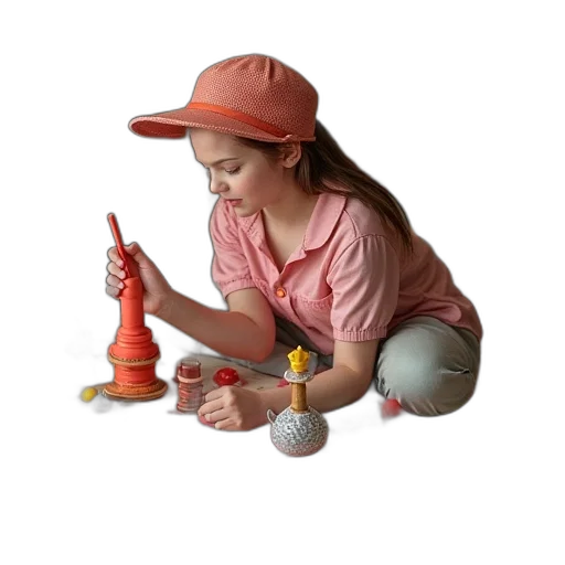 hat, staff, jewelry, umbrella transparent PNG cut-out