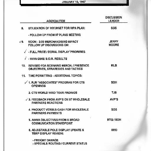 document, titled, january, 1997 transparent PNG cut-out