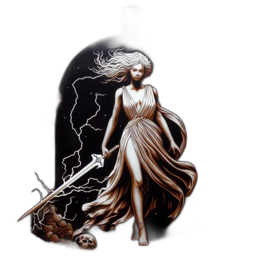 dress, jewelry, fantasy art, concept art transparent PNG cut-out