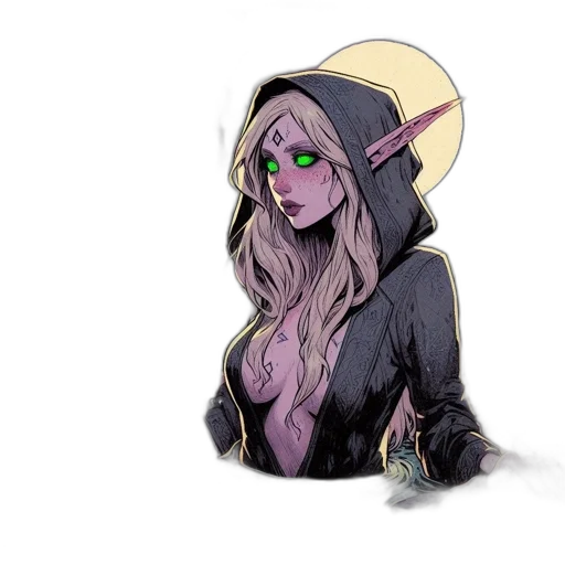 hat, jacket, staff, concept art transparent PNG cut-out
