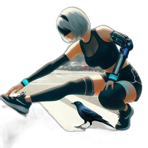 robot, weapon, shoes, sword transparent PNG cut-out