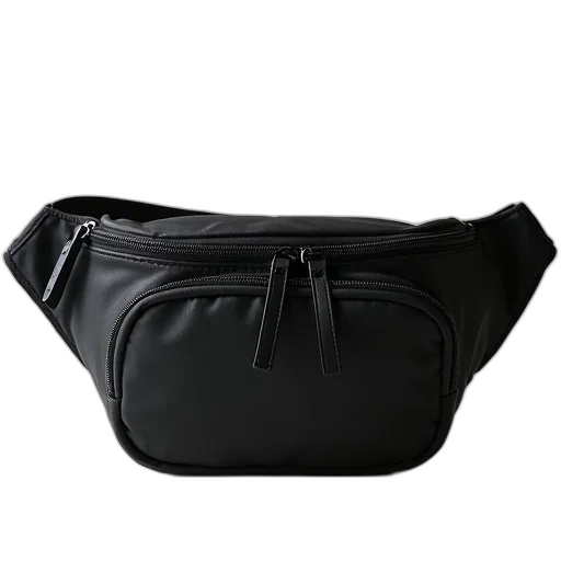 picture, black, fanny, bag transparent PNG cut-out
