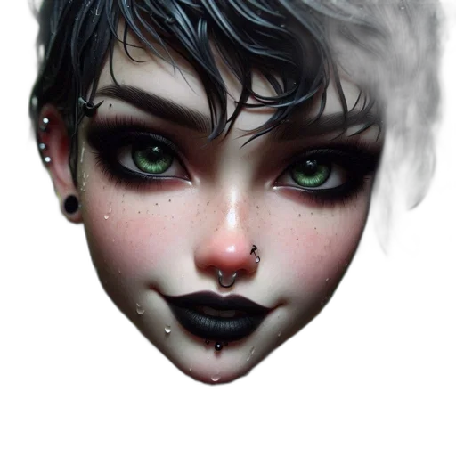 face, mask, jewelry, creature transparent PNG cut-out