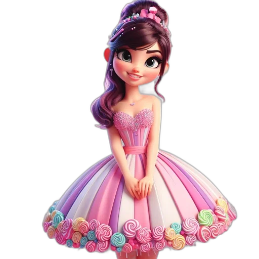 dress, jewelry, crown, 3d render transparent PNG cut-out