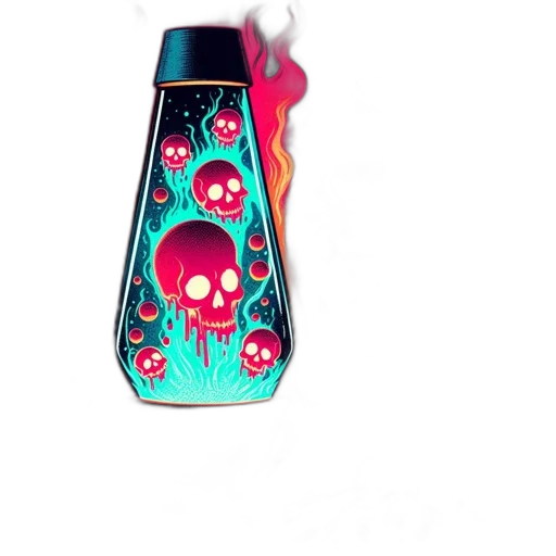 bottle, weapon, concept art, 3d render transparent PNG cut-out