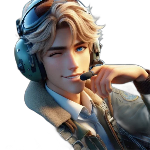face, jacket, concept art, photorealistic transparent PNG cut-out