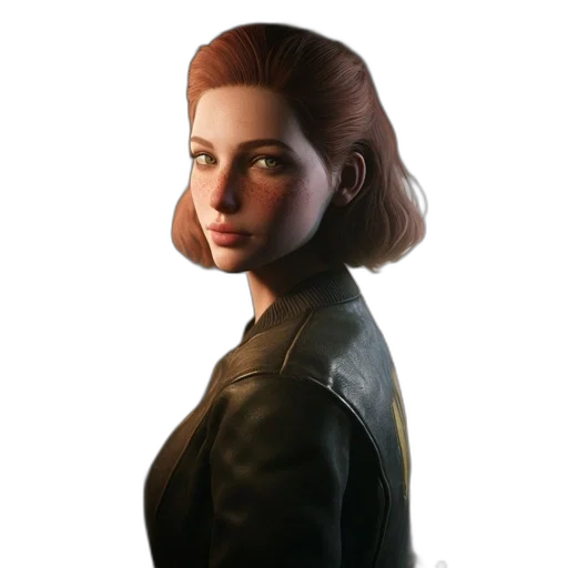 jacket, face, staff, robot transparent PNG cut-out