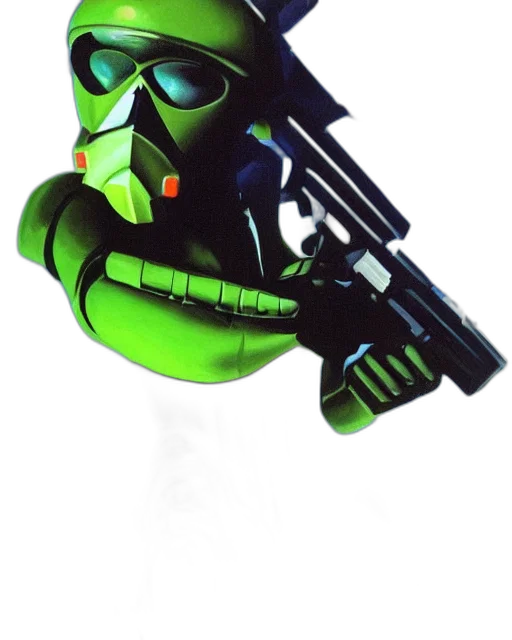 weapon, mask, robot, staff transparent PNG cut-out