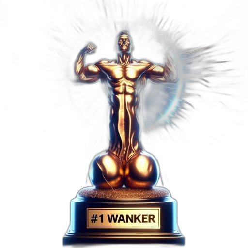 weapon, 3d render, trophy, muscular transparent PNG cut-out