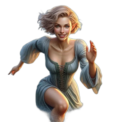 dress, face, fantasy art, concept art transparent PNG cut-out