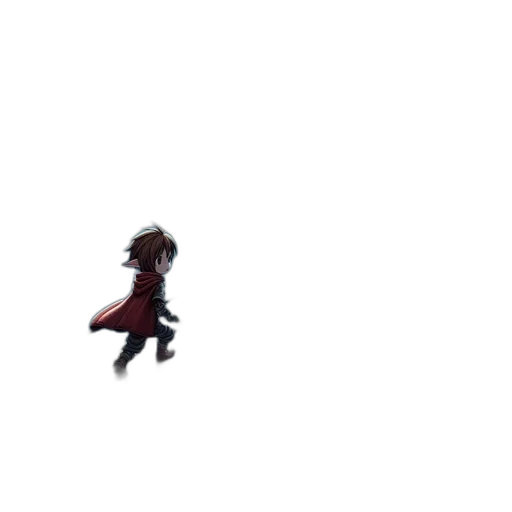 creature, hair, staff, weapon transparent PNG cut-out