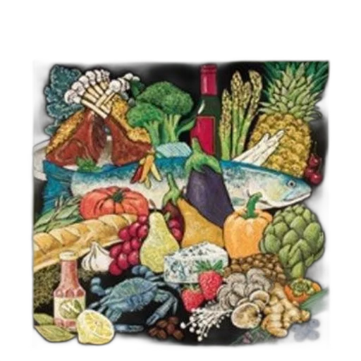 food, jewelry, cookbook, cover transparent PNG cut-out