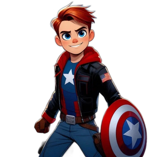 jacket, comic book art, cartoon, concept art transparent PNG cut-out