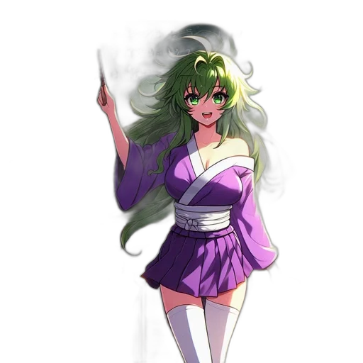 staff, dress, anime, pixel art transparent PNG cut-out