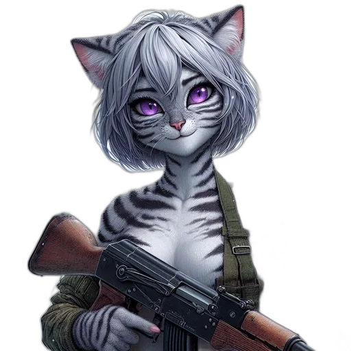 weapon, animal, staff, anime transparent PNG cut-out