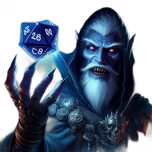 fantasy art, concept art, blue, elderly transparent PNG cut-out