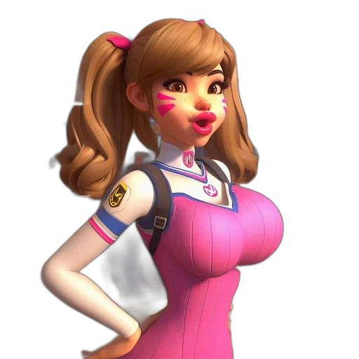 staff, dress, face, 3d render transparent PNG cut-out