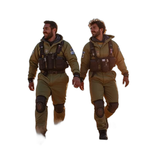 jacket, creature, staff, concept art transparent PNG cut-out