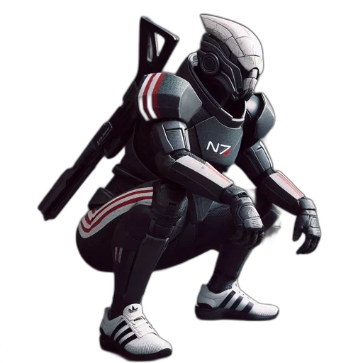 robot, concept art, 3d render, pixel art transparent PNG cut-out