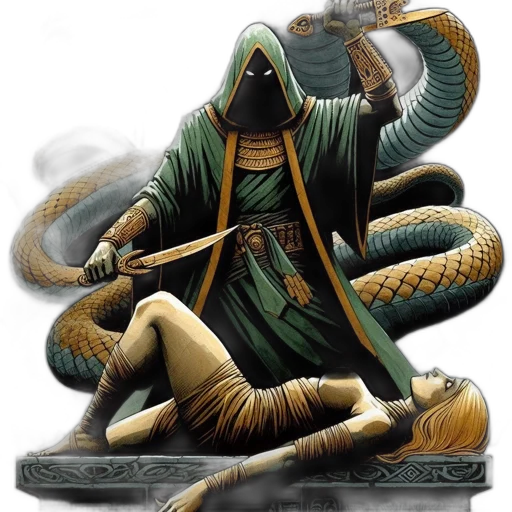staff, dragon, sword, mask transparent PNG cut-out