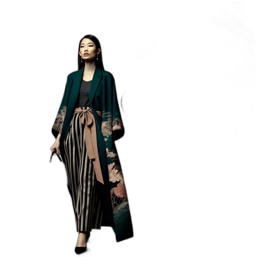 dress, jacket, concept art, earth tones transparent PNG cut-out