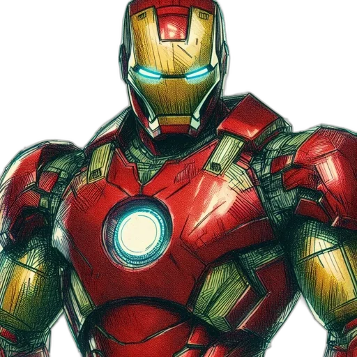 robot, animal, 3d render, comic book art transparent PNG cut-out