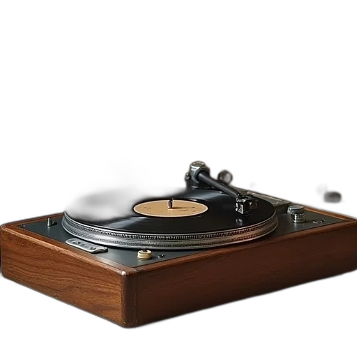 vinyl, player, old, analogue transparent PNG cut-out